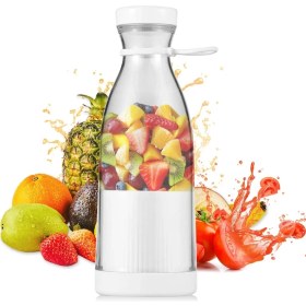 Resim Mey Ithalat® USB Şarjlı Mini Blender Taşınabilir Smoothie Yapıcı 380 ml Pratik Kullanım 