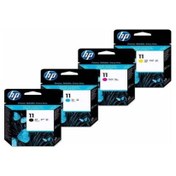 Resim HP 11 Kafa Kartuş 4 Lü Set Bütün Renkler Birarada C 