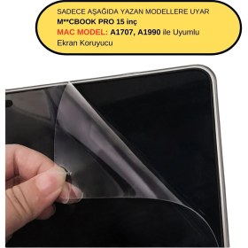 Resim McStorey Ekran Koruyucu Laptop Macbook Pro 15inç A1707 A1990 ile Uyumlu Parlamayı Önler Mat 