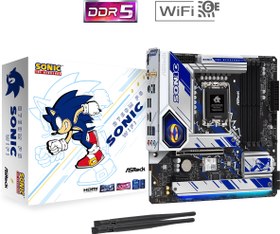 Resim Asrock B760M PG Sonic Wi-Fi 7200mhz(OC) RGB M.2 1700p mATX DDR5 Anakart 