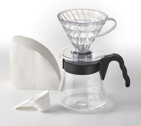 Resim Hario V60 Kahve Demleme Seti, Şeffaf 
