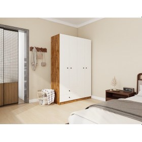 Resim 4 Kapaklı 2 Çekmeceli Gardırop 