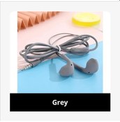 Resim Macaron Evrensel 3.5mm Stereo Kulaklık Spor Müzik Kulaklıklar Xiaomi İçin Grey 