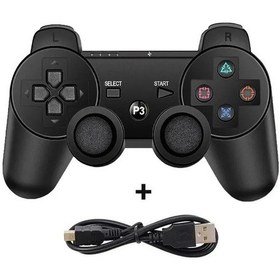 Resim Siyah-sony Ps3 Denetleyici Desteği Bluetooth Kablosuz Gamepad Play Station 3 Joystick Konsolu Forps3 Controle Pc İçin 