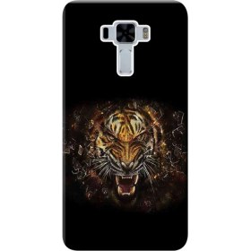 Resim Ceppare Asus Zenfone 3 Laser Kılıf ASUS_Z01BD ZC551KL Baskılı Silikon Kapak Leopar Face STK:491 