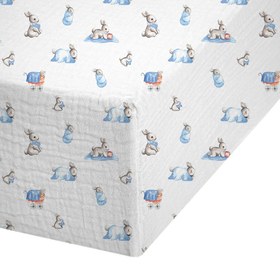Resim Lastikli Müslin Bebek Çarşaf - Bébé Lapin 