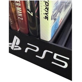 Resim Ps5 Oyun Standı Playstation 5 Disk Oyunları İçin Şık Ve Dayanıklı Stand 