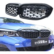 Resim Bmw G20 3 Serisi Uyumlu Diamond Panjur All Black 