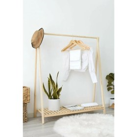 Resim Pinoxi Ahşap Ayaklı Askılık Tek Raflı 148X106 cm 