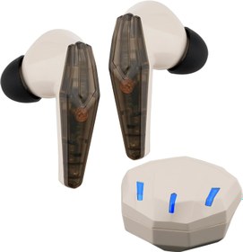 Resim OVLENG Bluetooth kulaklık, Bluetooth 5.3 spor kulaklık, 40 saat dinleme süresi, akıllı 7 arkadan aydınlatmalı kulaklık, HiFi kulaklık, kablosuz, iOS Samsung, Huawei, Xiaomi için kulaklık, haki 