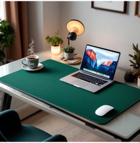 Resim Mouse Pad Yeşil Masa Matı 70x400cm Suni Deri Desk Mat Ev Dekor 70 Cm 400 Cm 