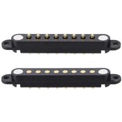 Resim 8-pin 2.54mm Pogo Pin Manyetik Konnektör Takımı - Kulaklı 