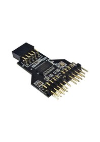 Resim 5089 9 Pin Anakart Usb Rgb Uzatma kablosu Çoklayıcı Çevirici 