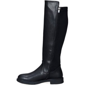 Resim Kadın Klasik Topuk Siyah Çizme Siyah 