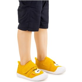 Resim Kiko Kids Cookie Cırtlı Erkek Bebek İlk Adım Panduf Ayakkabı Sarı 