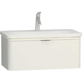 Resim Vitra Nest Trendy Lavabo Dolabı 80 cm Tek Çekmeceli Parlak Beyaz 56438 