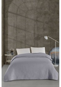 Resim Elart Pandora Çok Amaçlı Yatak Örtüsü Çift Kişilik 200x220 Cm Gri Gri 