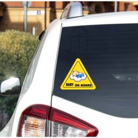 Resim Ubga Gift Arabada Bebek Var Araç Sticker (15 x 15 Cm) 