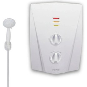 Resim Veito V1200 Şofben 8000W Debi Ayarlı Montaj Dahil Paket 