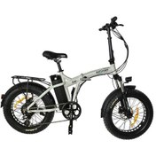 Resim Roxform R-300 Elektrikli Katlanabilir Bisiklet 13ah Shimano Altus Hidrolik Fren Alüminyum Kadro Beyaz 