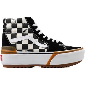 Resim Vans Çok Renkli Kadın Yüksek Taban Süet Kanvas Lifestyle Ayakkabı VN0A4BTWVLV1 UA SK8-Hi Stacked Vans