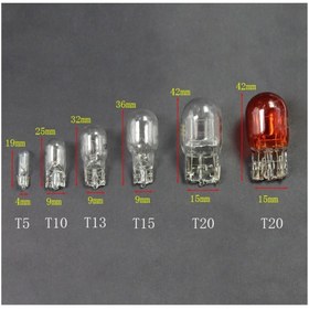 Resim SKAUTO 2 Adet T20 W21w Dipsiz Halojen Ampul Tek Duy Tek Flama 12V 