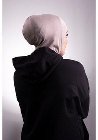 Resim Hürrem Bone Bej Pratik Hazır Geçmeli Bone Viskon Kumaş Hijab Spor 2106_12 Bej 