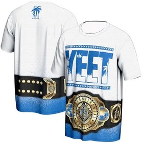 Resim Snapbuy Yeet Alışveriş Kısa Kollu Tişört - Güreş Spor Günlük Mavi 2025 Dijital Baskılıbejerkek Bej 