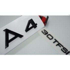Resim Audi A4 30 Tfsi Parlak Siyah Abs 3m 3d Bagaj Yazı Logo 