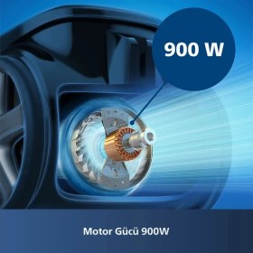 Resim Philips 5 Yıl Motor Garantili Philips Marathon Daily Torbasız Elektrikli Süpürge Süper Turbo Fırçalı 