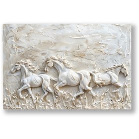 Resim Kaçışan Atlar - 120x80 ( Çok Satan ) 