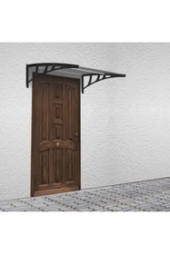 Resim GARDENPLAST 4a Groups - Yeni Kapı Üstü Pratik Plastik Sundurma 100x120 Cm - Bronz 