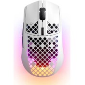 Resim SteelSeries Aerox 3 2022 RGB Kablosuz Beyaz Gaming Mouse(OUTLET) 