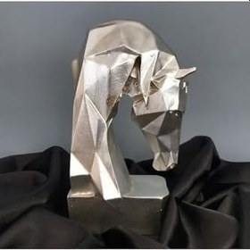 Resim At Başı Kitap Tutucu Biblo, Beyaz, Dekoratif Heykel 