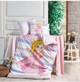 Resim Kristal Princess Bebek Nevresim Takımı Pamuk 