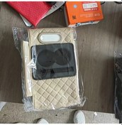 Resim Chuangyinshop Beige Color Araçlar İçin Çok Amaçlı Konsol Kolçak Depolama Çantası Bardak Tutucu Telefon Gözü 