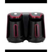 Resim Kırmızı Renkli 8 Fincan Kapasiteli Kahve Makinesi, Pratik ve Şık Tasarım 