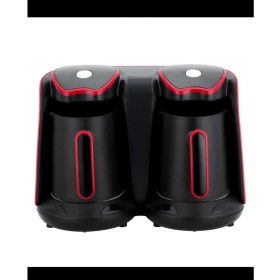 Resim Kırmızı Renkli 8 Fincan Kapasiteli Kahve Makinesi, Pratik ve Şık Tasarım 