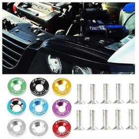 Resim 10 Parça Araba Tuning Ara Vidaları Plaka Tutucu Vidaları Dekoratif Ara Vidalar Jdm Araba Tuning M6 Ara Vidaları Gümüş 