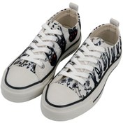 Resim Dogo Kadın Vegan Beyaz Sneakers - Line of Rabbits Tasarım 