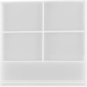 Resim Fosenze Büyük Boy Dikdörtgen Silikon Kalıp - Dıy Kristal Damla Epoksi Resin Foto Çerçevesi Oluşturucu Çok Renkli 