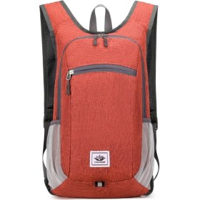 Resim Vanaheımr 628 Katlanabilir Açık Seyahat Sırt Çantası Oxford Kumaş Tırmanma Yürüyüş Sırt Çantası-Kırmızı (Yurt Dışından) 