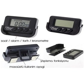 Resim River World Ev Ve Araç Tipi Dijital Saat Kronometreli Alarmlı Pill 