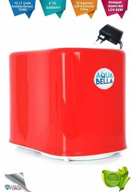 Resim Aqua Bella Su Arıtma Cihazı 10 Aşamalı Pompalı Çelik Tanklı 