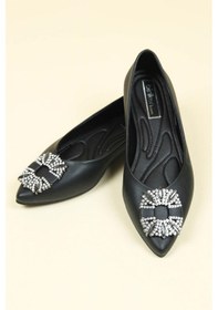 Resim Taş Tokalı Babet Siyah-6434-siyah Siyah 