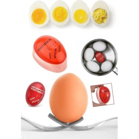 Resim Hype Store Renk Değiştiren Yumurta Zamanlayıcı Yumurta Haşlama Derecesi Dublör Yumurta Pişirme Aleti 