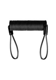 Resim Bisiklet Kask Kilit Kablosu, Motosiklet İçin Hatırlatma Yay Kablosu, Scooter İçin Emniyet Yay Kablosu, Siyah. Çok Renkli 