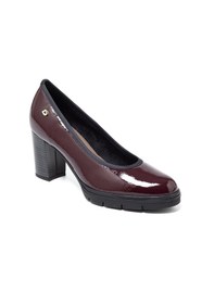 Resim Naplack Nero Topuklu/ Stiletto Kadın 4l5863ds Donna Serena 5863ds Slıde Naplack Bordeaux Naplack Nero 