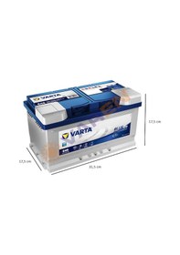 Resim Varta 12V 75Ah Amper 730A E46 Start-Stop Efb Akü 