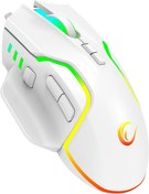 Resim Rampage Miracle M2 Usb Beyaz 8 Tuşlu RGB 7200dpi Gaming Oyuncu Mouse 
